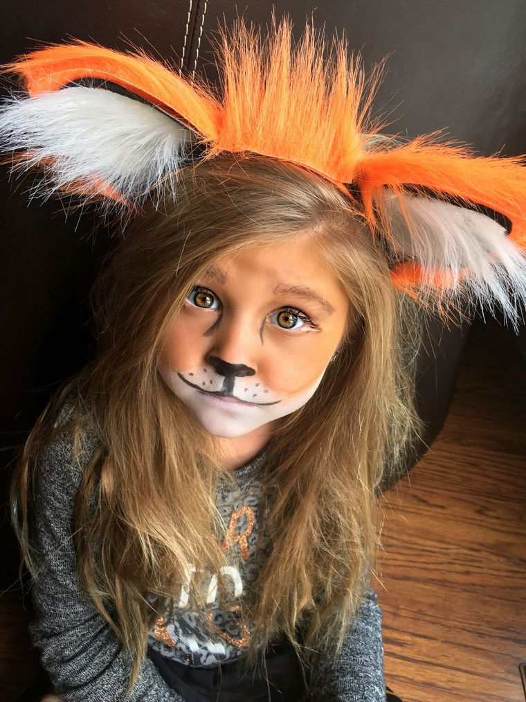 maquillage halloween lionceau chat