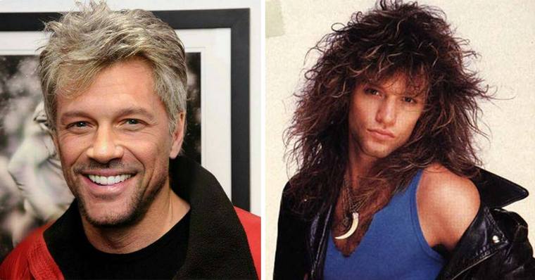 John Bon Jovi coiffure avant après