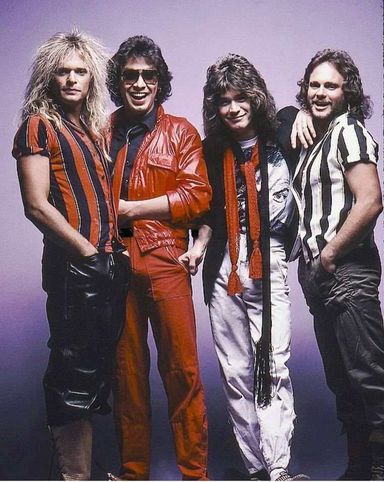 Van Halen cheveux longs hommes