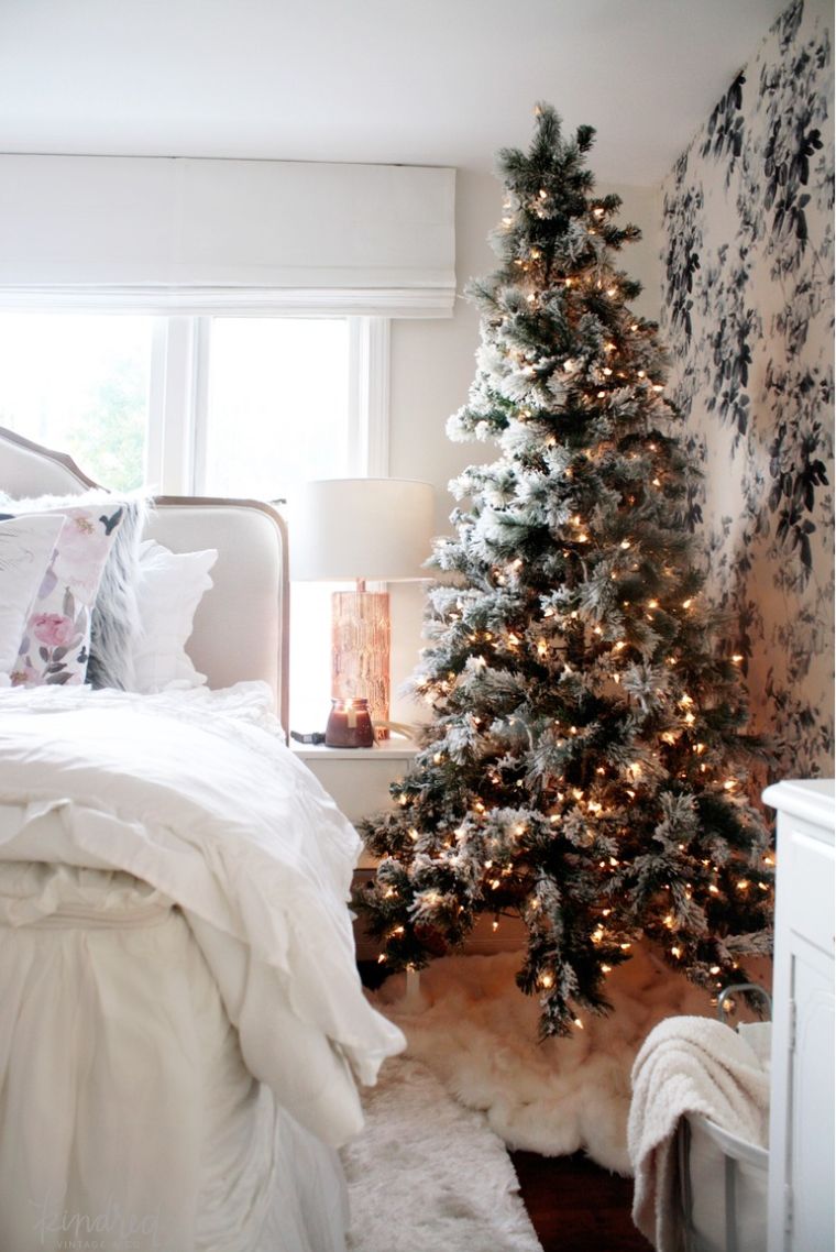 déco de chambre Noël avec sapin