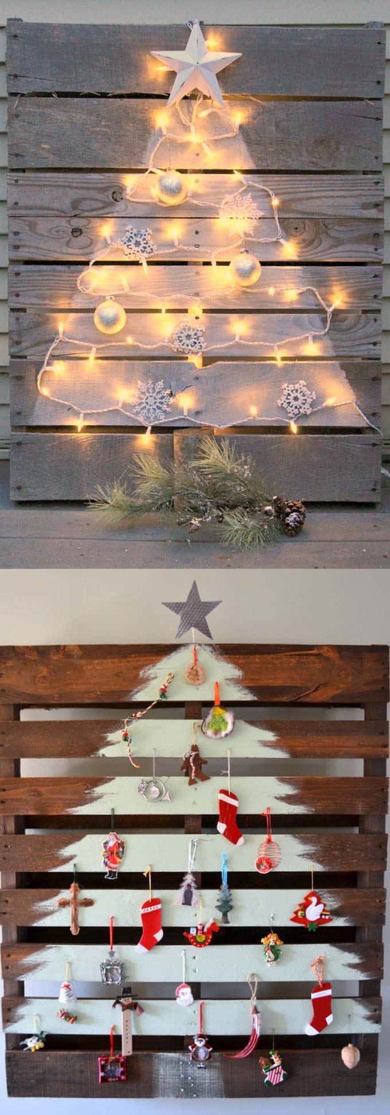 déco en palette de bois pour les fêtes