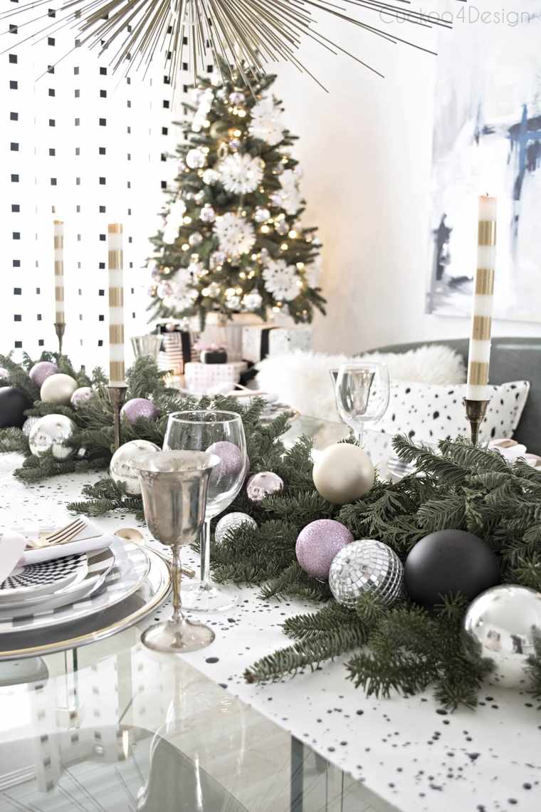 décoration de centre de table Noël 