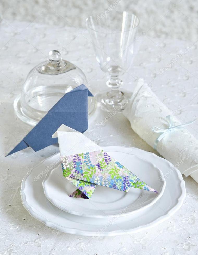 origami idée déco table