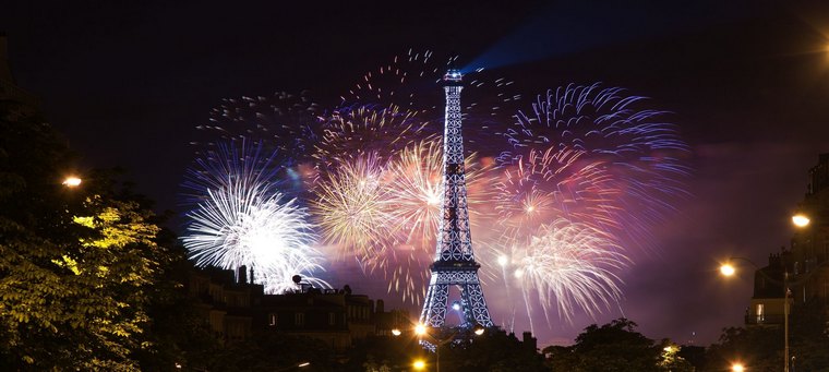 Paris feux artifice nouvel an