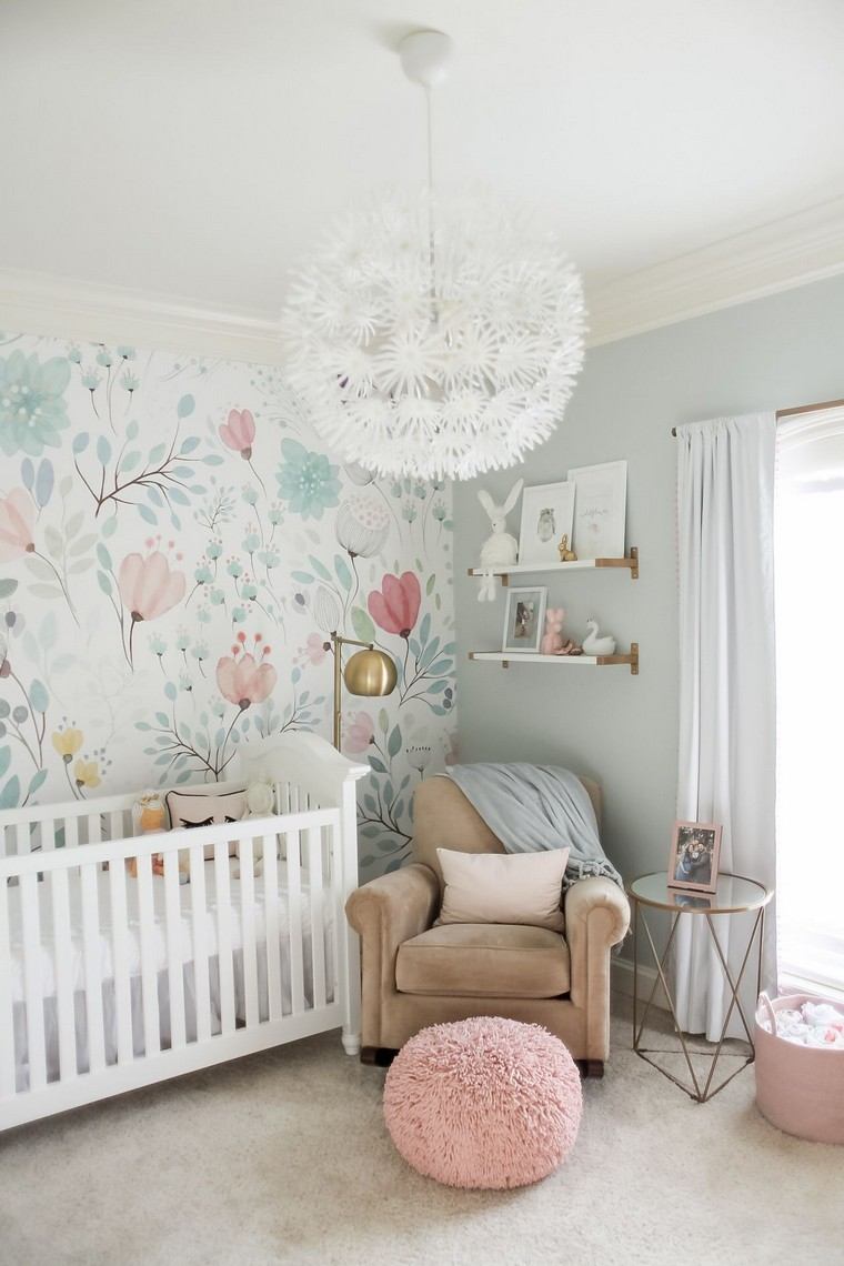 chambre pour bébé papier peint