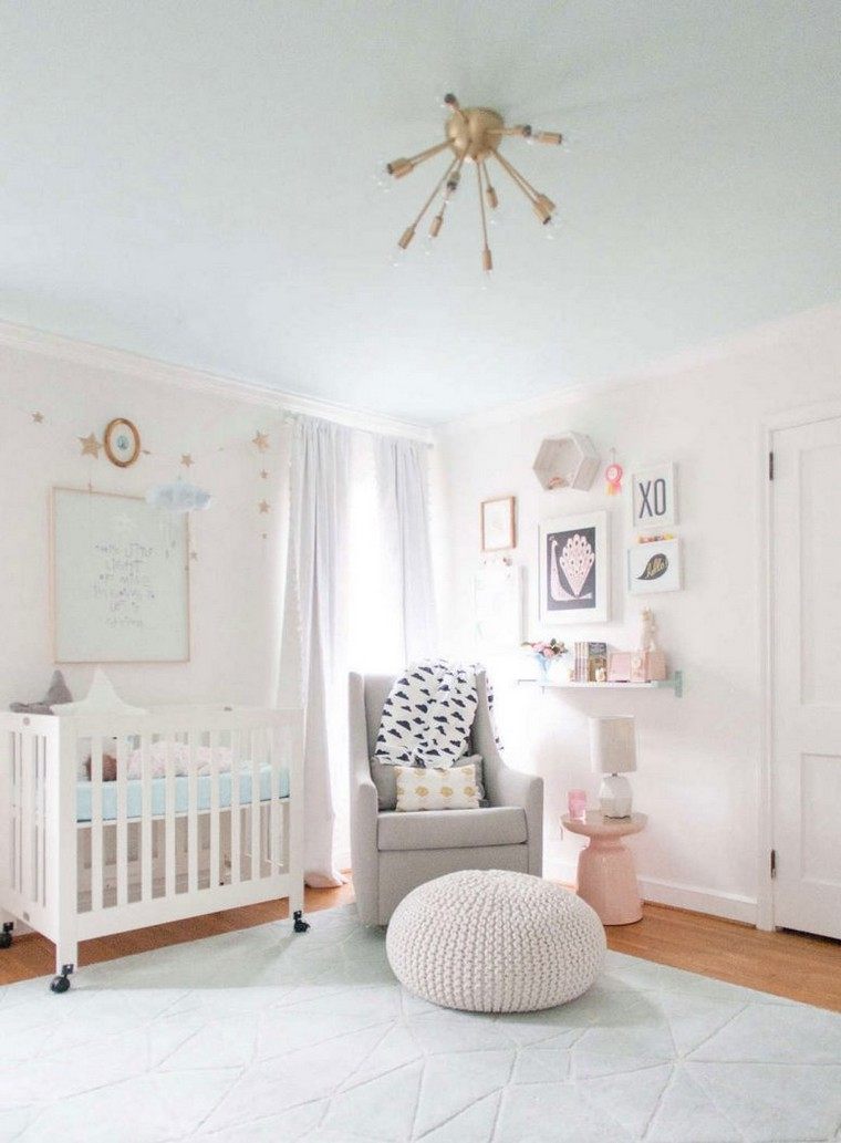 déco chambre bébé minimaliste blanc design