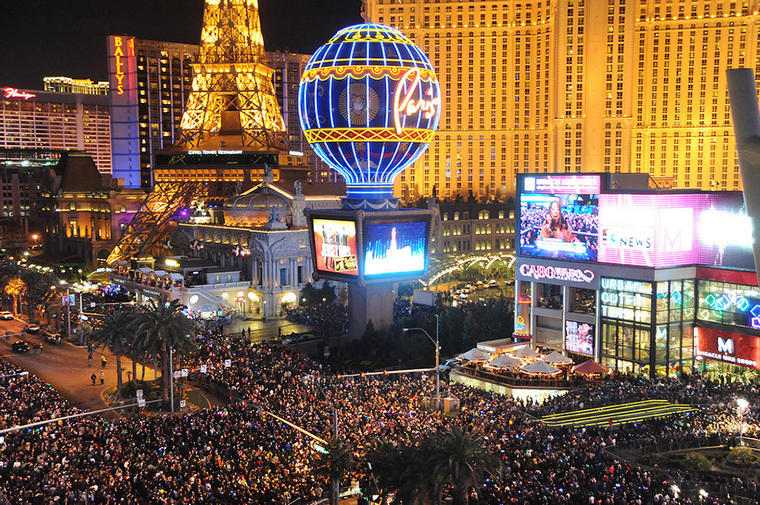 Las Vegas célébrer nouvel an