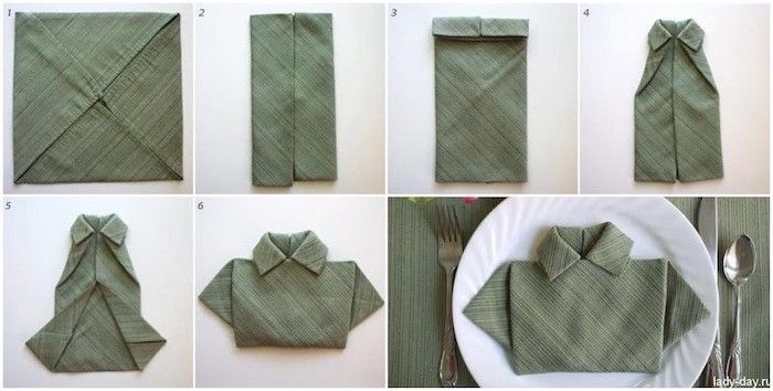 modele pliage de serviette