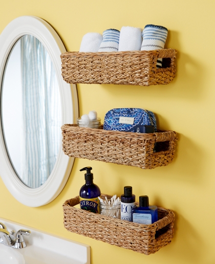 panier rangement salle de bain