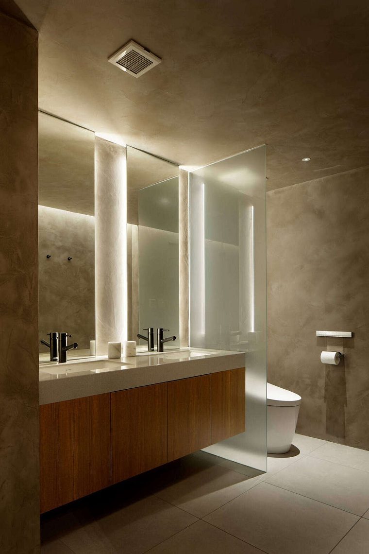 salle de bain eclairage idees moderne