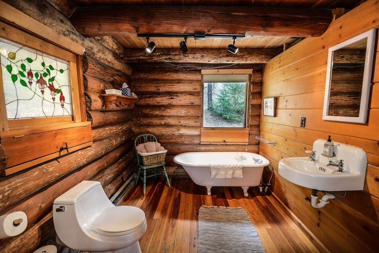 salle de bain de style rustique 