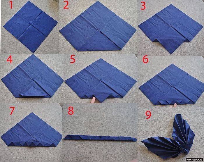 tutoriel de pliage de serviettes