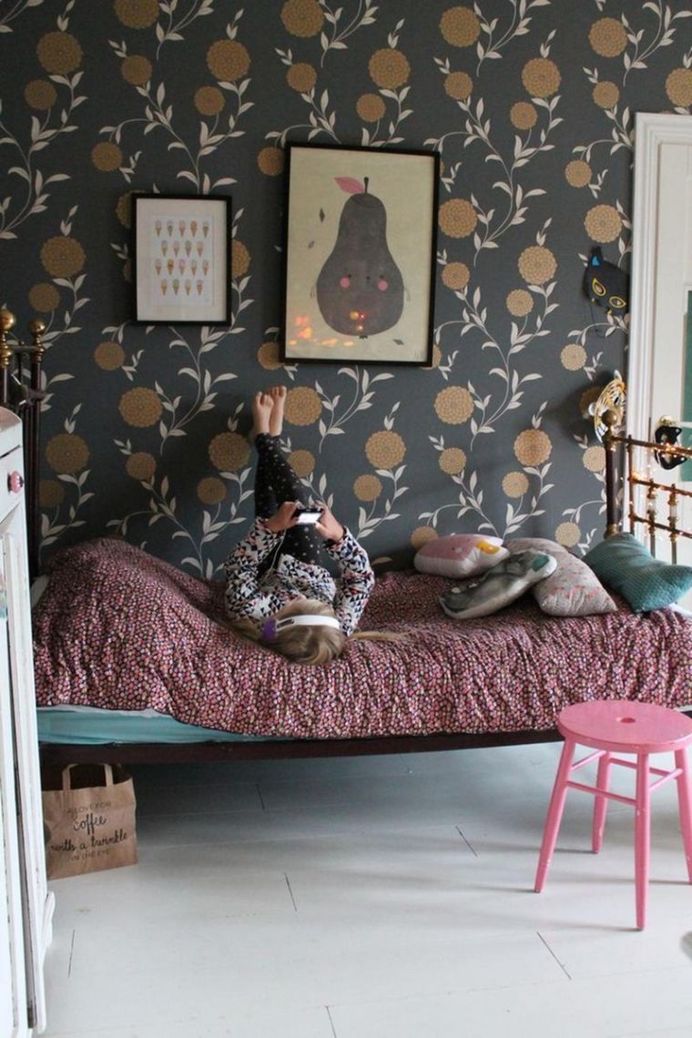 chambre enfant en couleurs sourdines