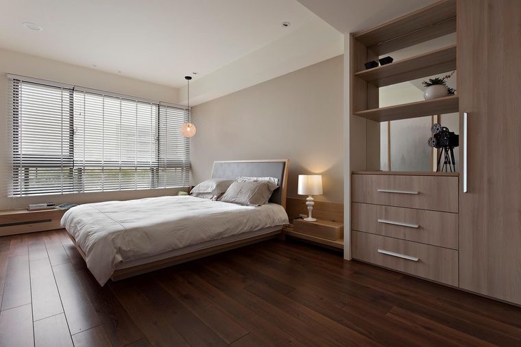 design minimaliste chambre à coucher