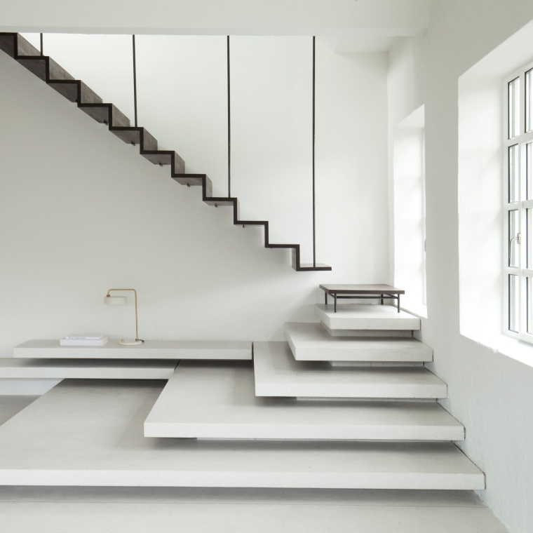 escalier de design futuriste 