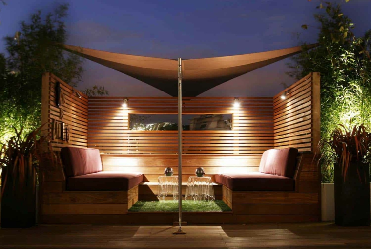 terrasse moderne avec pergola