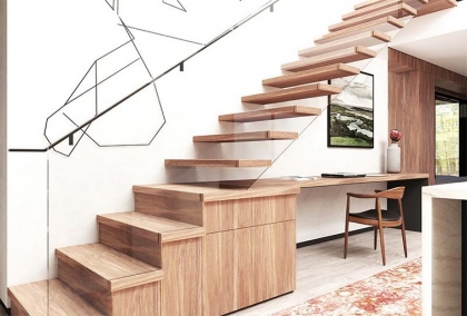 bureau sous escalier design