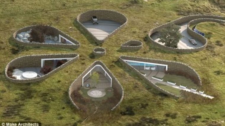 maison souterraine écologique de Gary Neville 