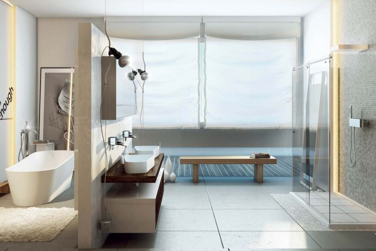 salle de bain de luxe moderne 