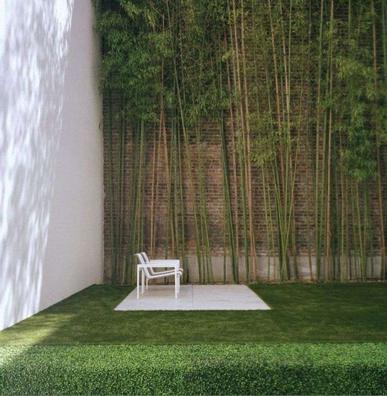 déco de jardin avec du bambou