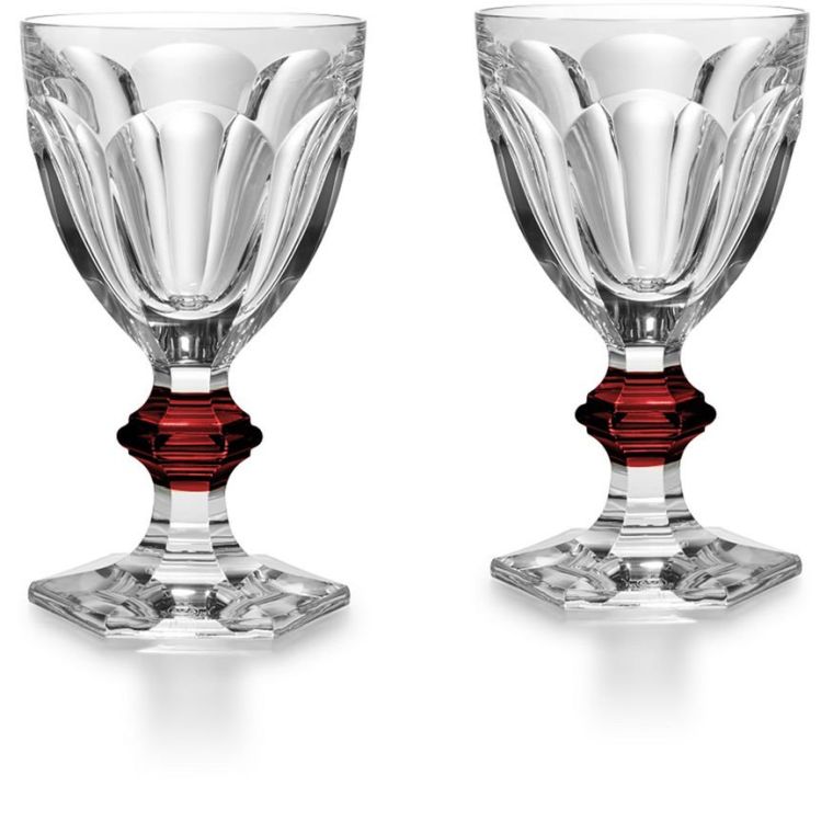 harcourt verre bouton rouge baccarat vessiere