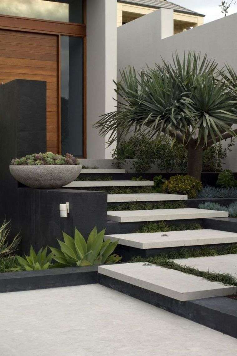 jardin élégant et moderne 
