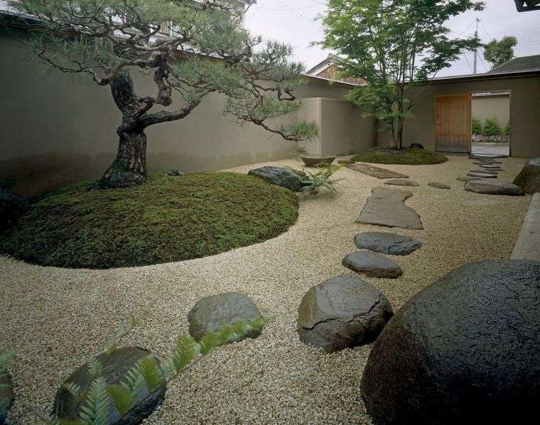 jardin minimaliste de style japonais 