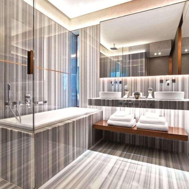 salle de bain élégante luxe 