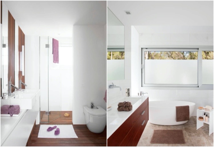 salle de bain minimaliste mobilier