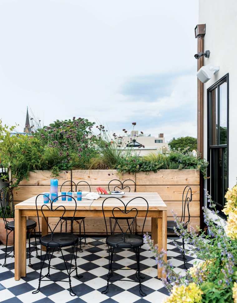 table repas balcon moderne