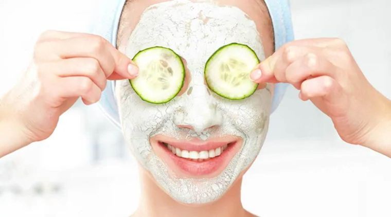 masque et soins pour la peau en été 