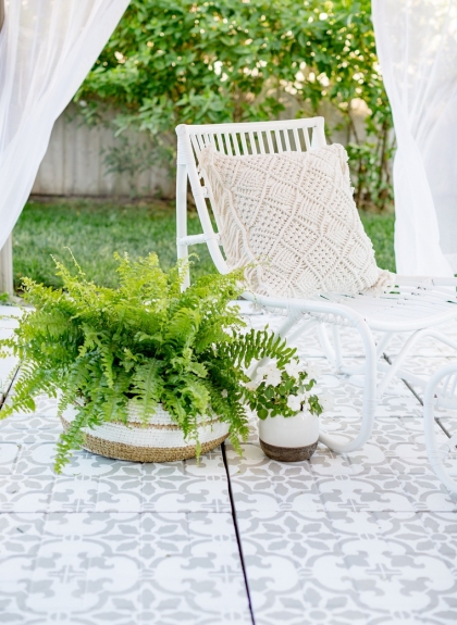 carrelage extérieur idée jardin astuces