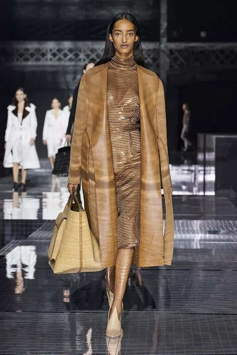 manteau cuir tendances mode automne 2020 