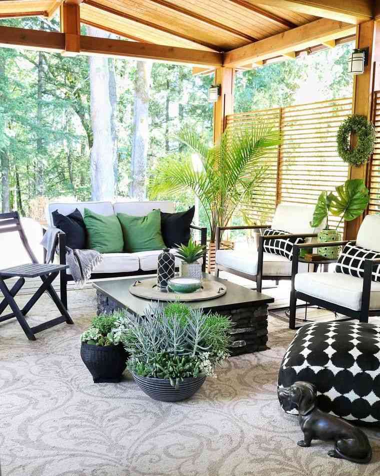 terrasse moderne design idée salon de jardin