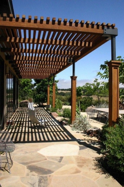 pergola extérieure en bois