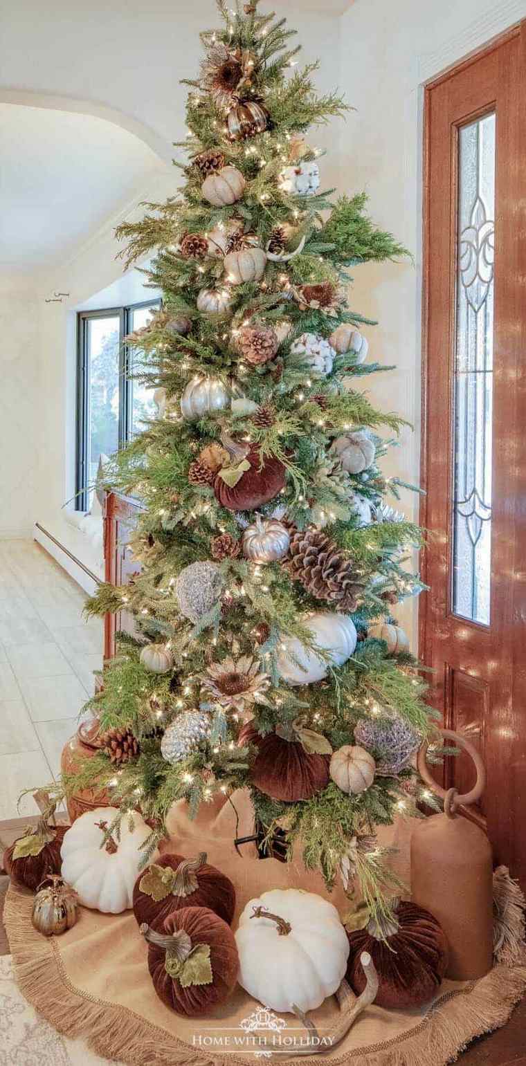 décoration arbre thanksgiving sapin