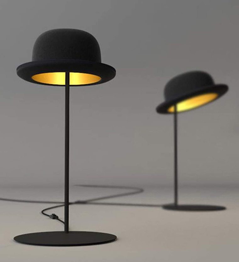 éclairage idée chapeau lampe