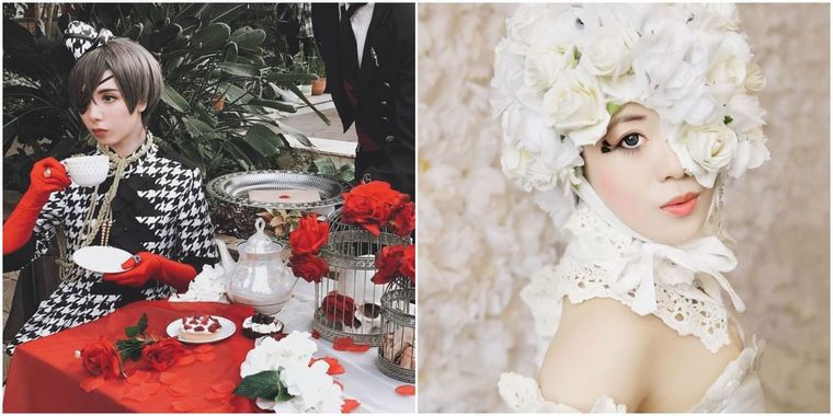 Halloween en rouge et noir blanc