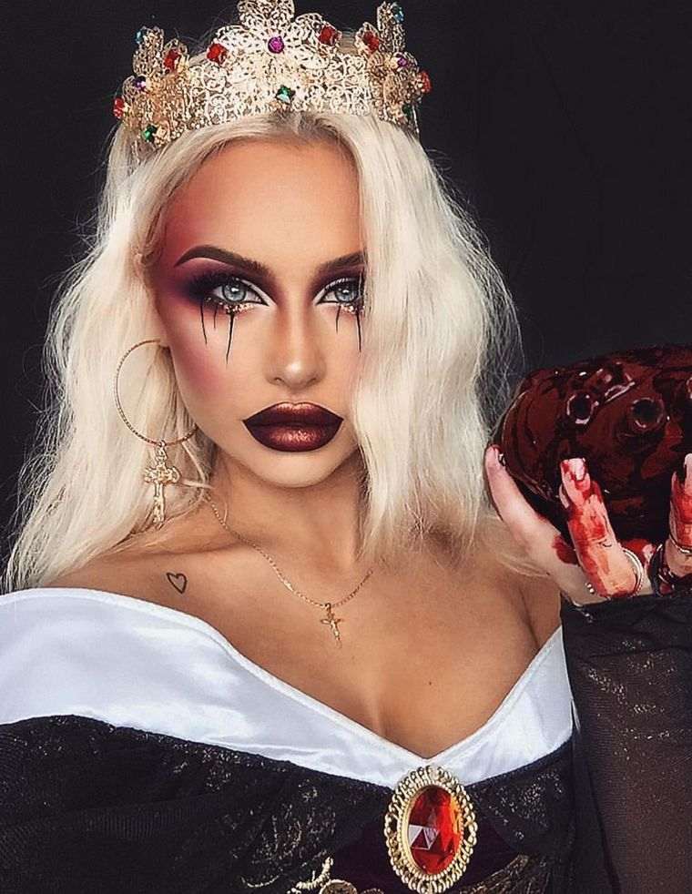 beau maquillage royal femme Halloween