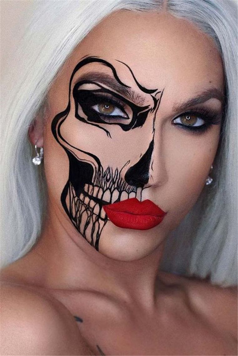 idée pour maquillage effrayant