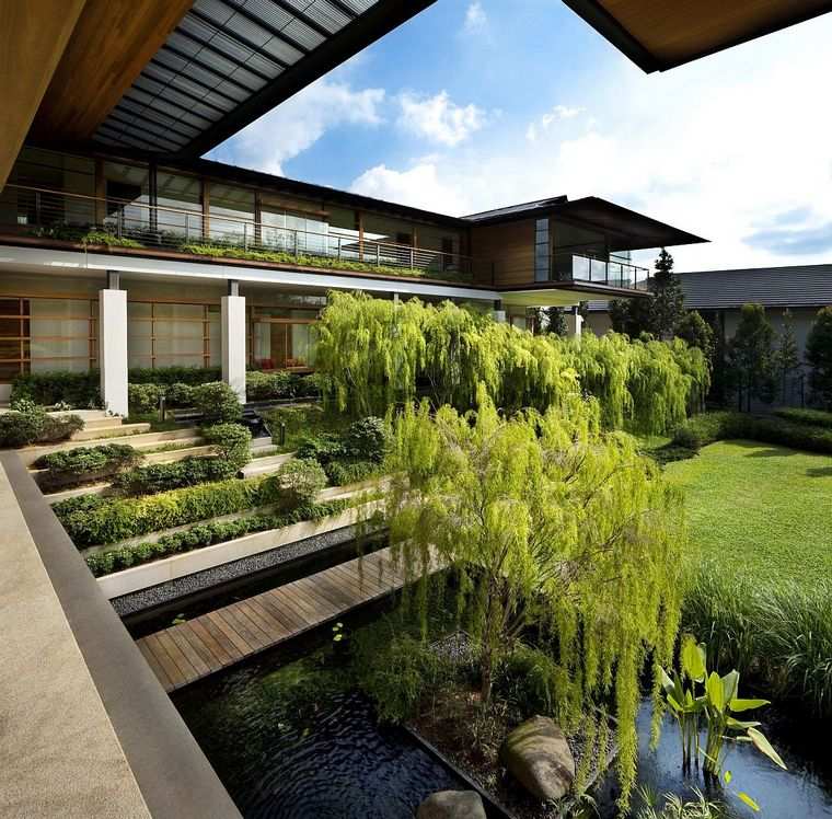 jardin sur les toits style asiatique