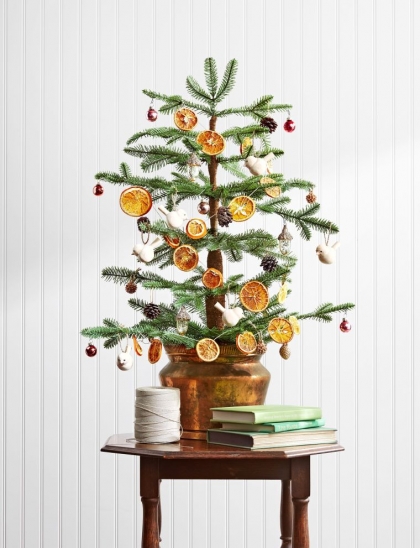 petit sapin de Noël avec décor DIY