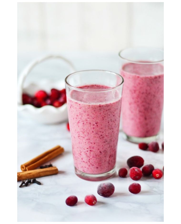 smoothies canneberges epices