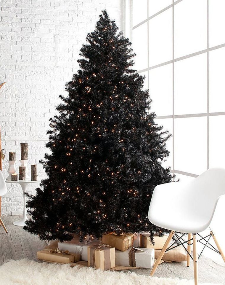 arbre de Noël moderne en noir