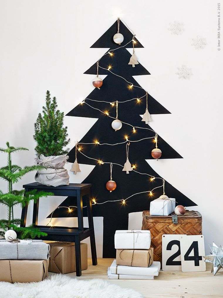 idée pour arbre de Noël noir
