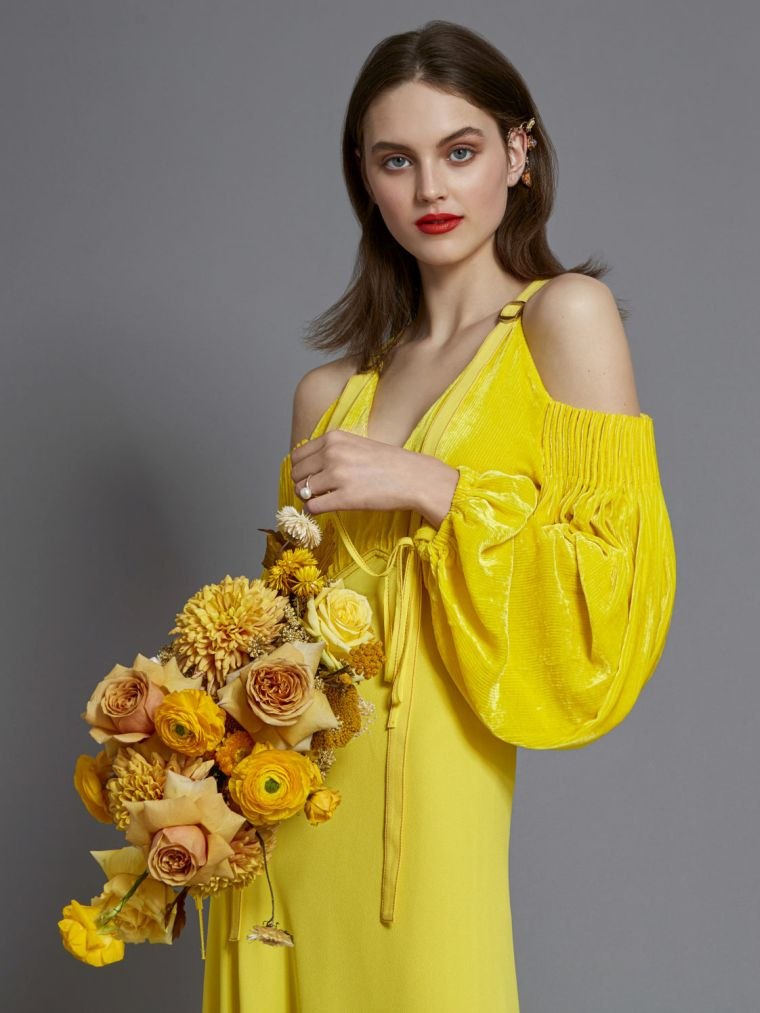 robe jaune femme tendances 2021