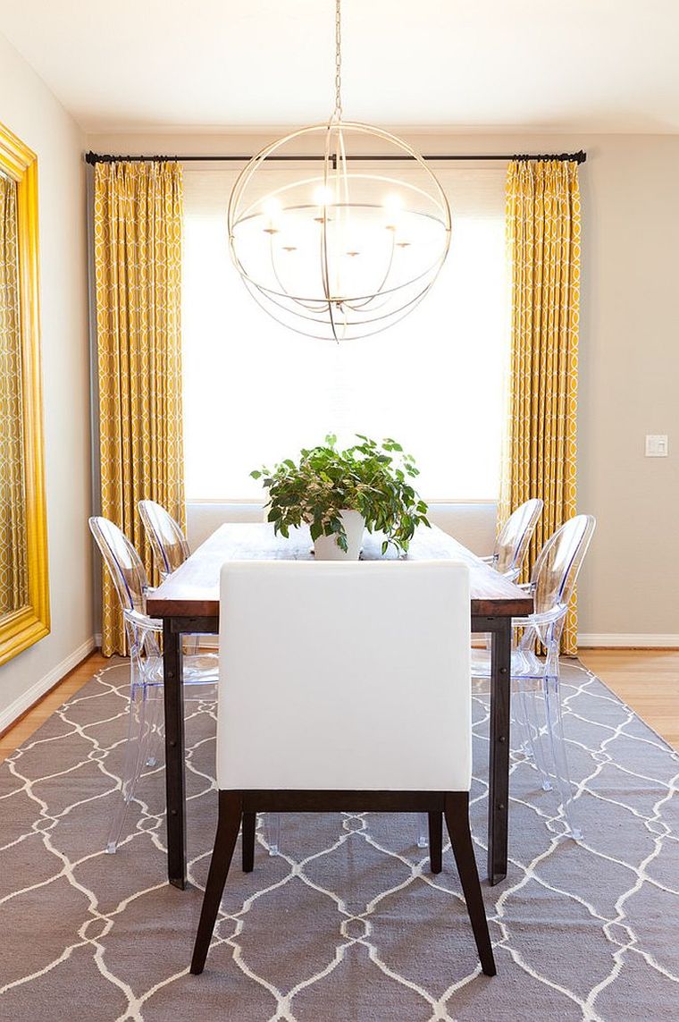 salle à manger avec meubles design