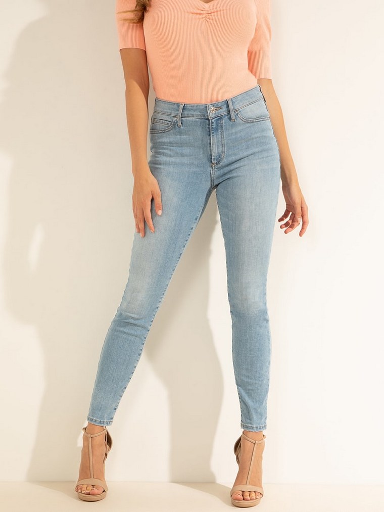 jeans top rose femme
