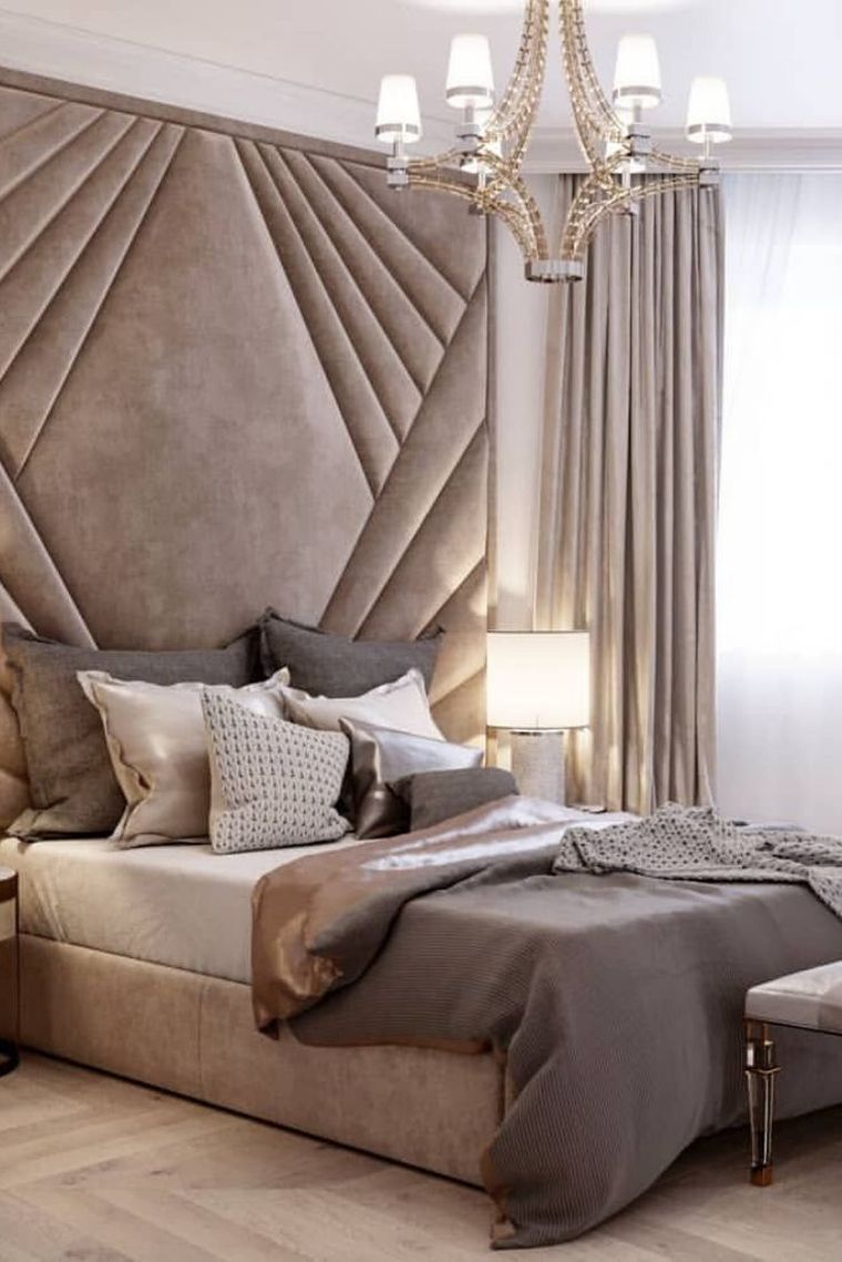 tête de lit capitonnée textiles