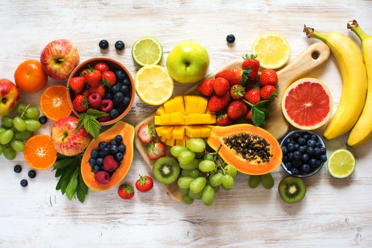 alimentation saine avec fruits